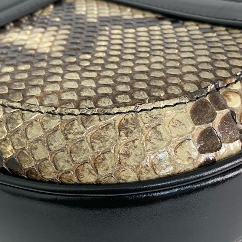 ☆Celine思琳 Besace 16 Brown, Black Python Skin, Calfskin Shoulder Bag 啡色,黑色蛇皮,小牛皮肩背袋 -267001749-7