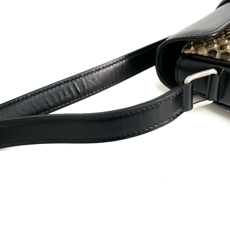 ☆Celine思琳 Besace 16 Brown, Black Python Skin, Calfskin Shoulder Bag 啡色,黑色蛇皮,小牛皮肩背袋 -267001749-11