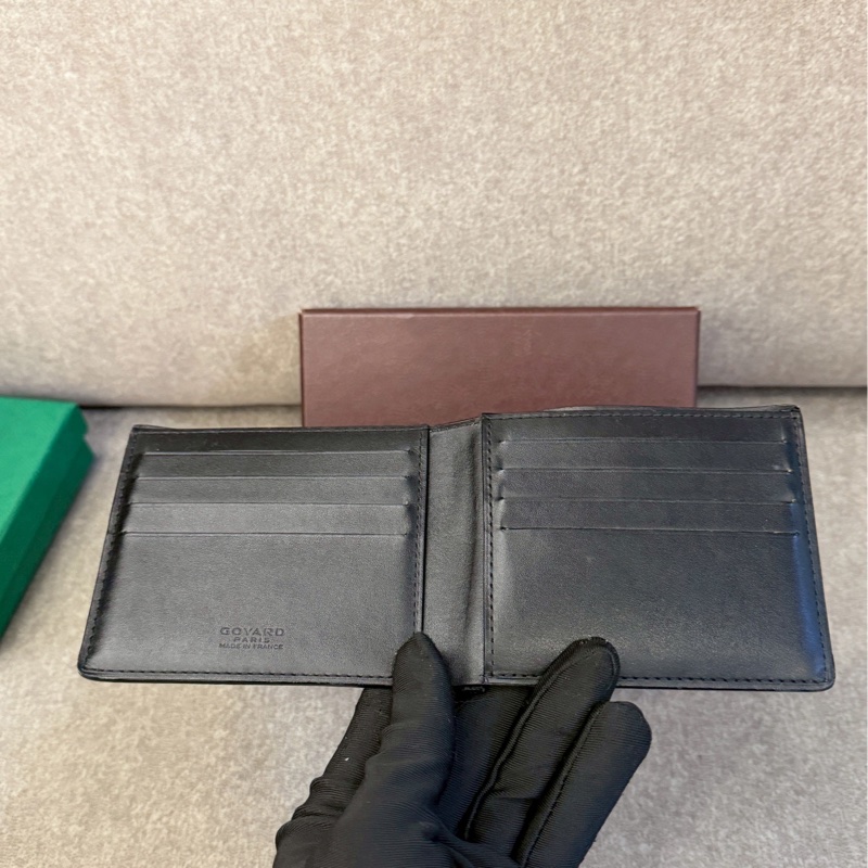 GOYARD黑色八卡短夾-1