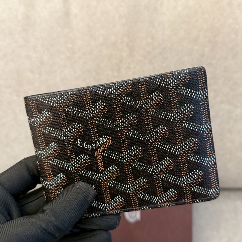 GOYARD黑色八卡短夾-3