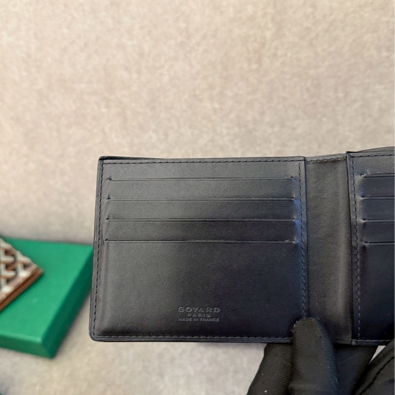 GOYARD黑色八卡短夾-4