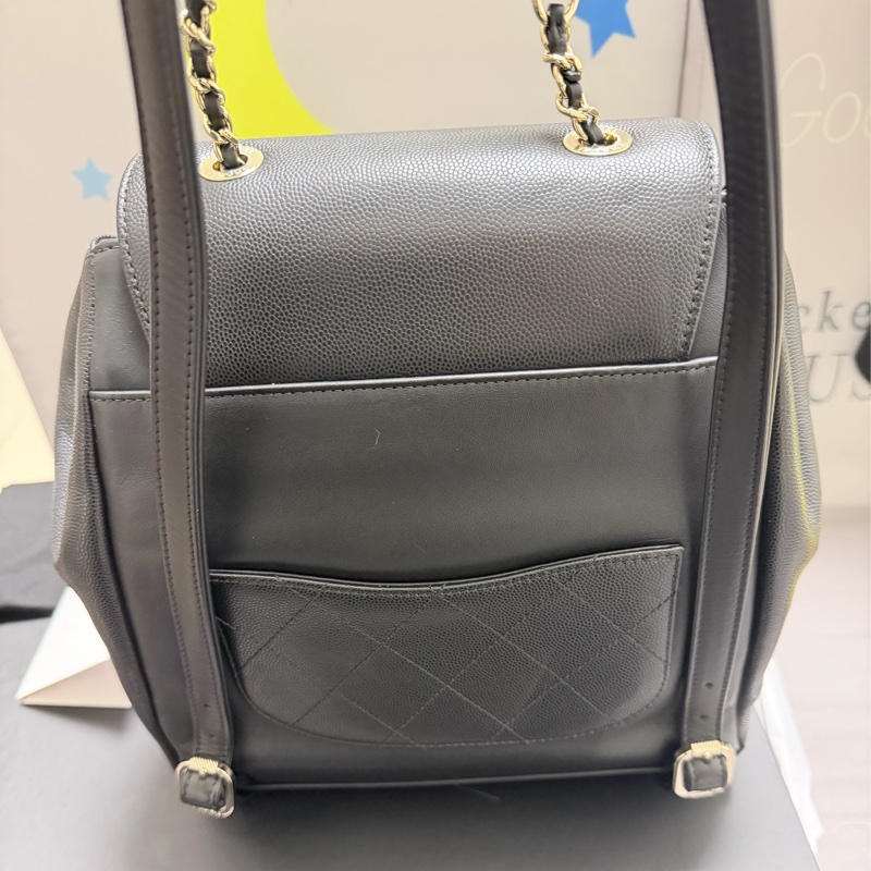 Chanel 荔枝牛皮後背包-4