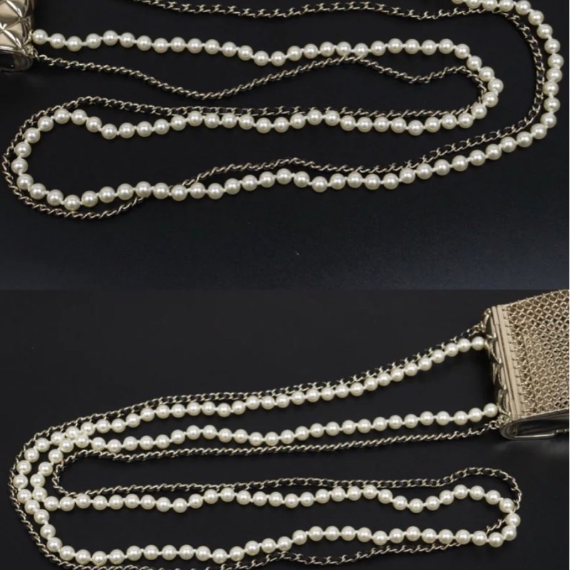 「JL精品代購」98新 Chanel 香奈兒 金屬菱格小包包️-8