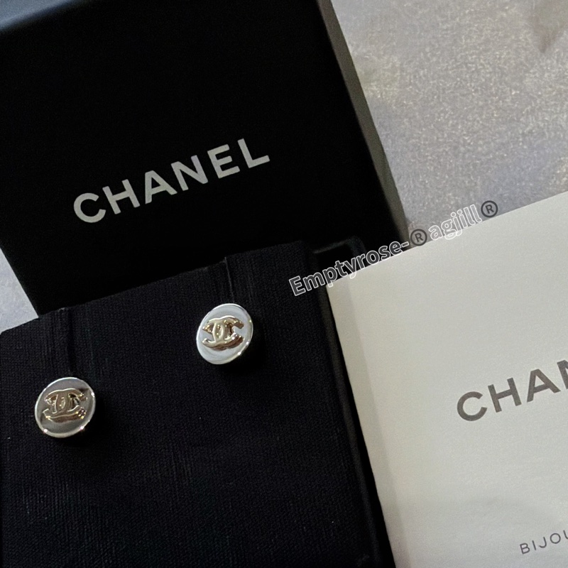 Chanel 雙色金銀立體 小圓丁耳環✨全新品-2