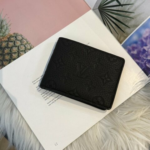 LV Multiple黑壓紋短夾