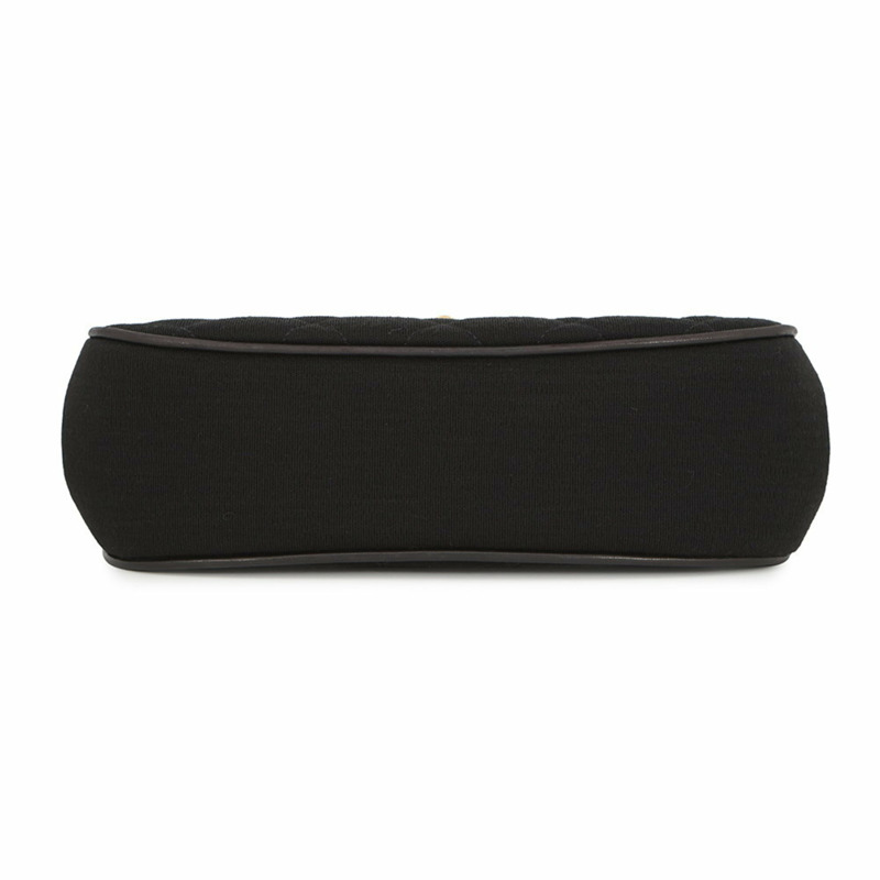 香奈兒 Matelasse 2.55 棉手提包，黑色，女士-2