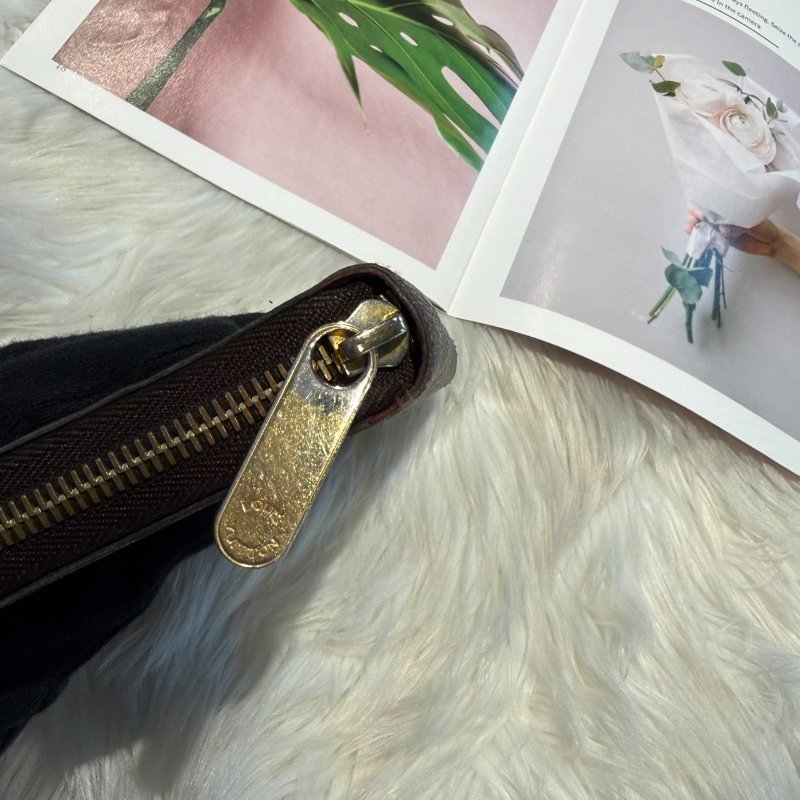 LV 經典老花長夾 (內裡酒紅)-5