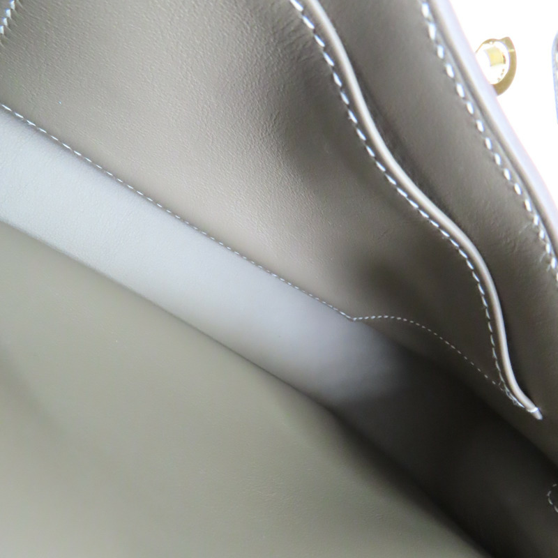 大象灰 Evercolor牛皮 Mini Jypsiere 肩背包 B刻 金扣【HERMES 愛馬仕】-5