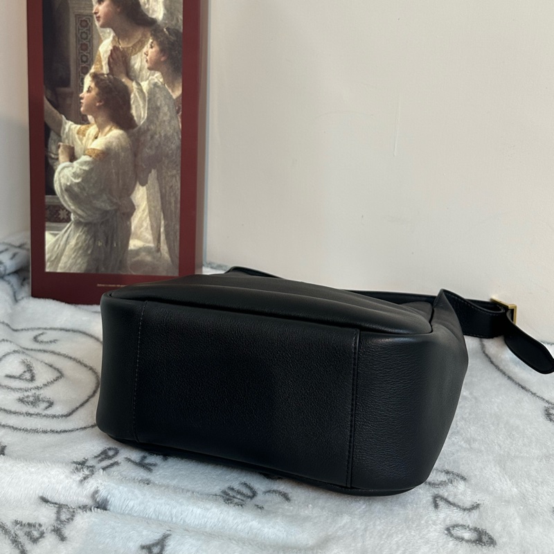 【全🆕】YSL hobo small LE5A7 黑金色 Logo粒面牛皮 Hobo 小號 small Black單肩包 手提包-3