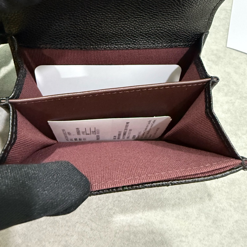 全新 全配 Chanel 香奈兒 雙層卡包 錢包 卡夾-11