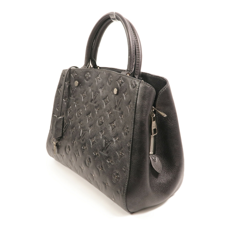 LOUIS VUITTON Monogram Empreinte Montaigne BB銀扣手挽肩背兩用袋-2