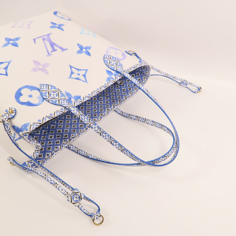 LOUIS VUITTON Monogram By The Pool Neverfull MM金扣手挽袋-6