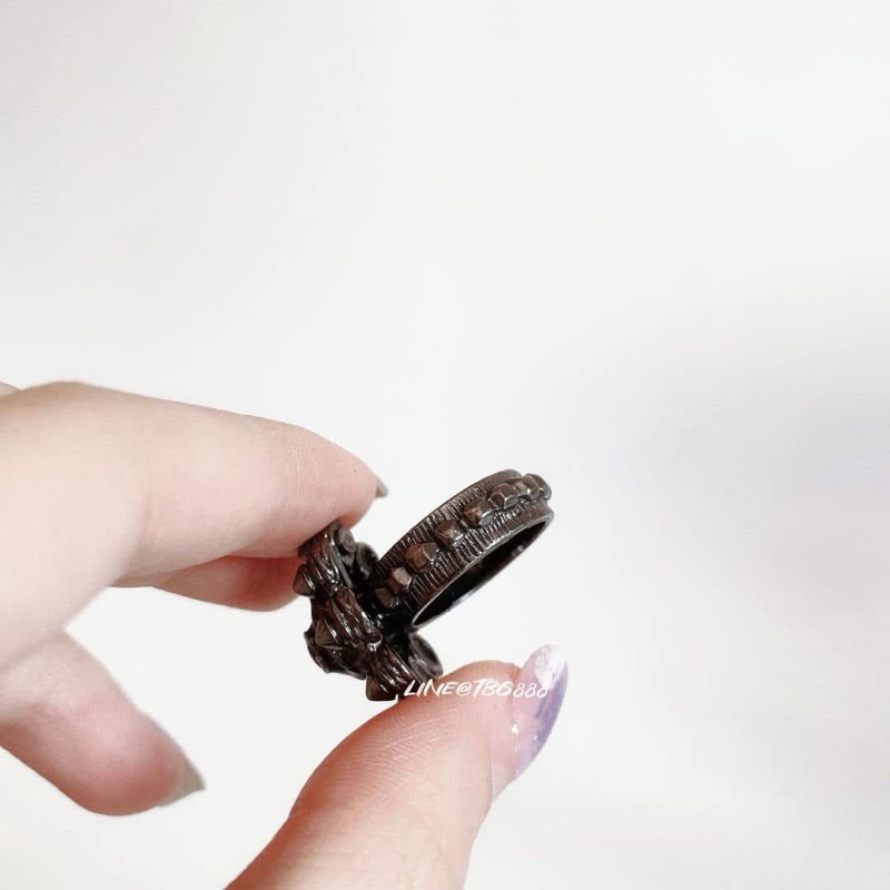 Chanel vintage stud ring 立體鉚釘戒指-7