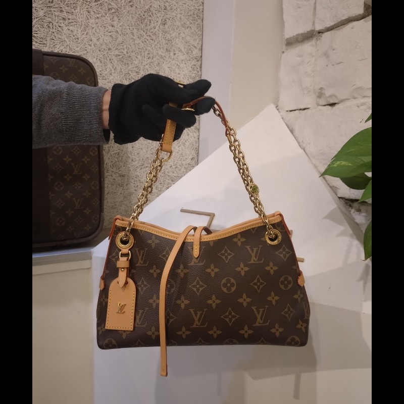 LV 老花金鍊小號斜背包 CarryAll BB-1