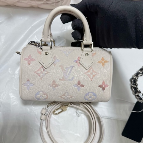 LV speedy nano 夢幻紫 水彩漸變 限定款