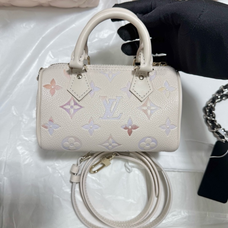 LV speedy nano 夢幻紫 水彩漸變 限定款-1