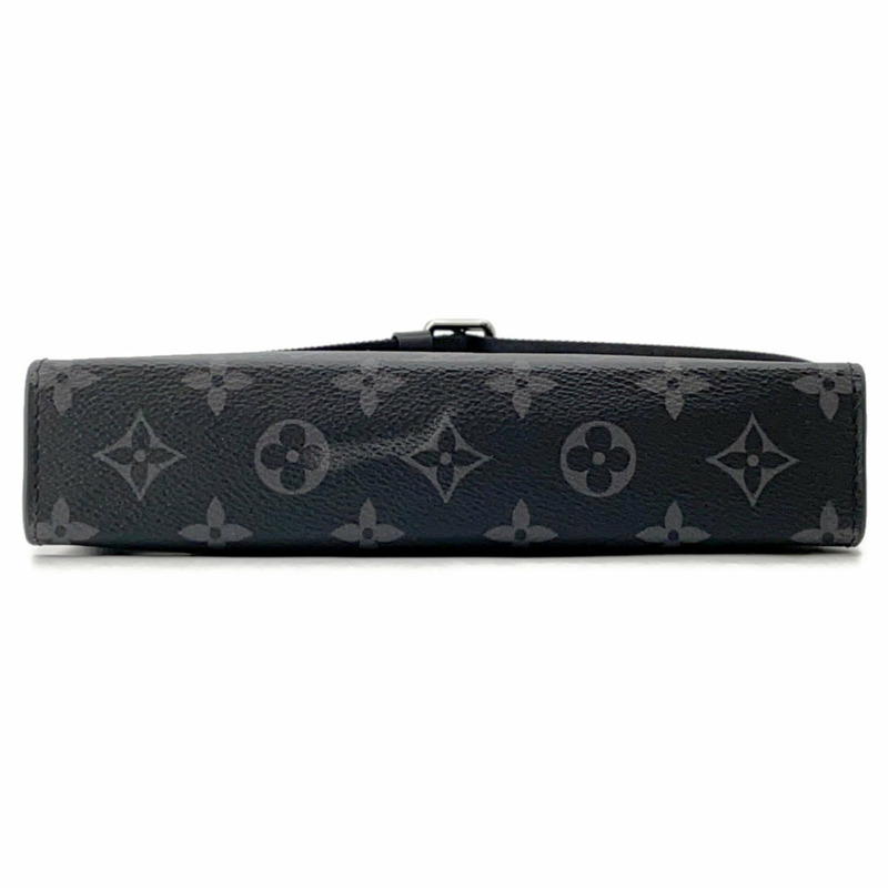 路易威登 Monogram Eclipse 單肩背包，搭配 Gaston 可穿戴錢包 M81124，黑色。男士手提包。-2