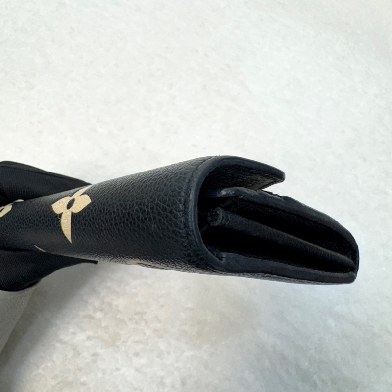 路易威登信封長夾LV黑拚米Sarah長夾牛皮16卡 M80496-9