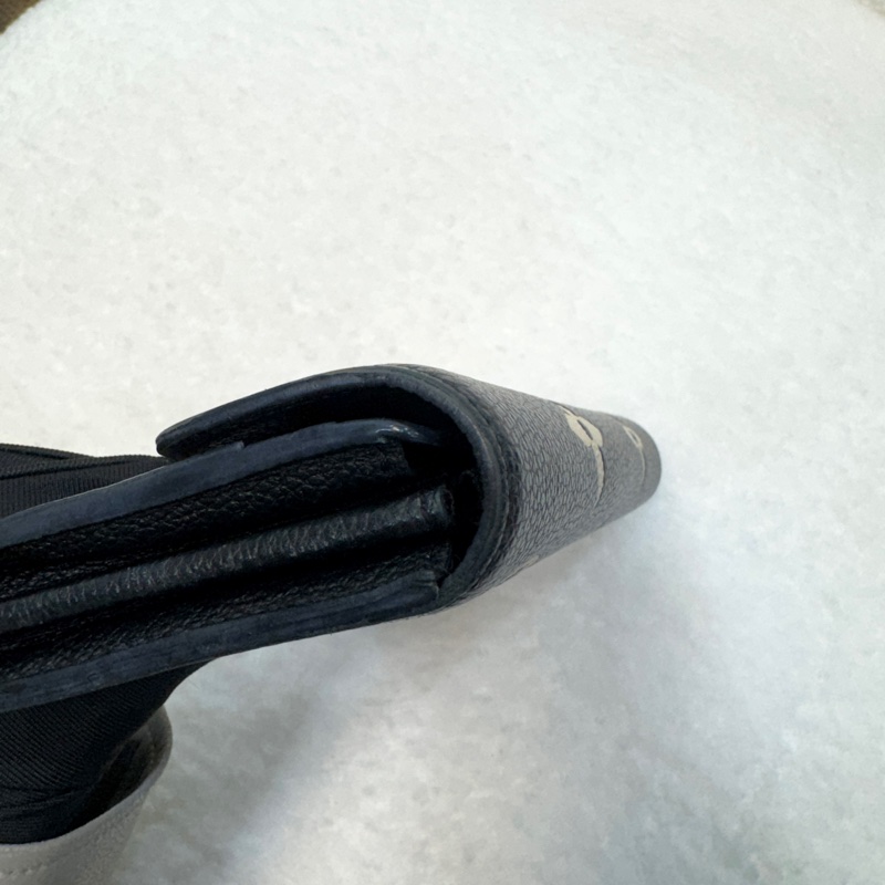 路易威登信封長夾LV黑拚米Sarah長夾牛皮16卡 M80496-10