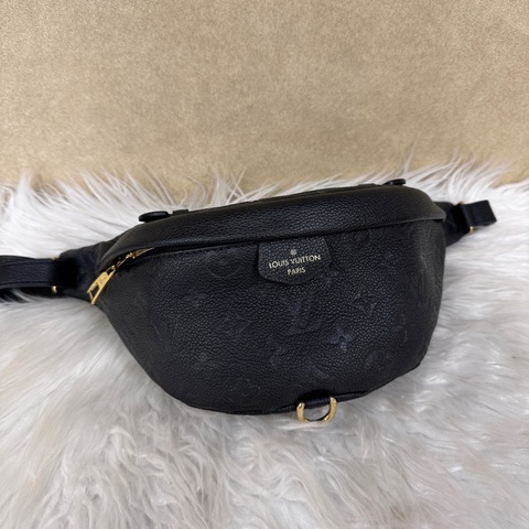 LV Bumbag 黑牛皮手提胸腰包