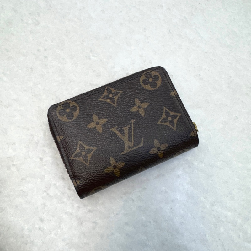 路易威登多用短夾LV 雙面Louㄇ拉零錢短夾M81461芯片-1