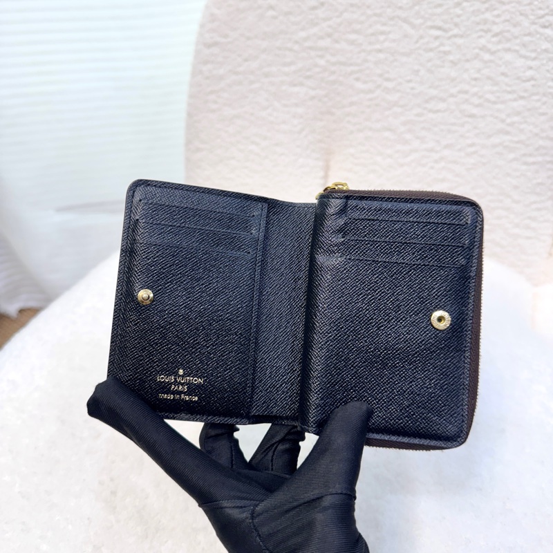 路易威登多用短夾LV 雙面Louㄇ拉零錢短夾M81461芯片-6