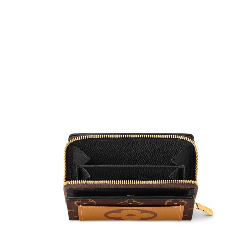 路易威登多用短夾LV 雙面Louㄇ拉零錢短夾M81461芯片-10