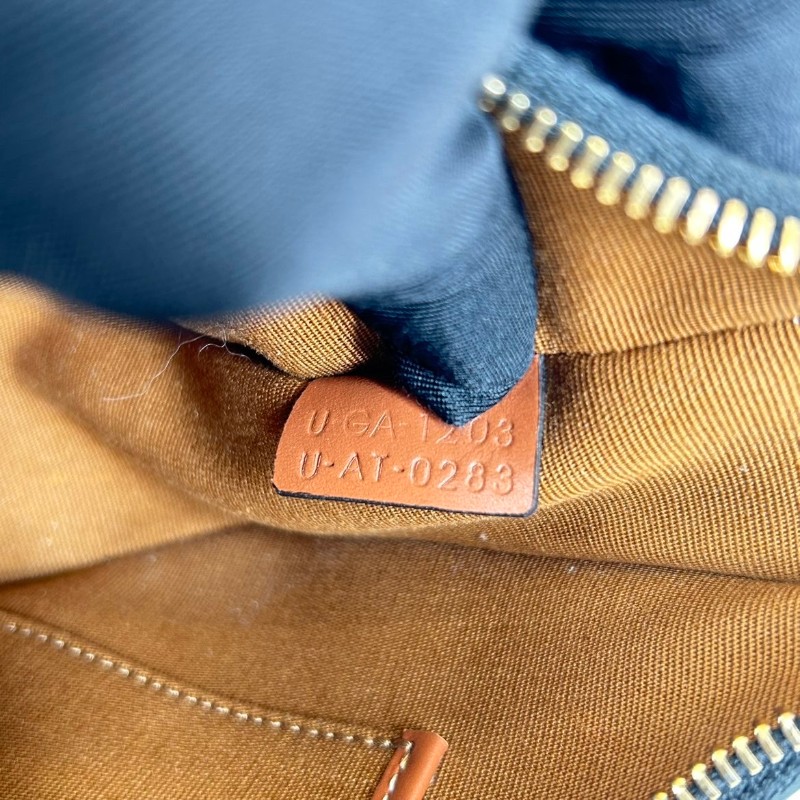 Zhf hz 專櫃價5.1折！CELINE/賽琳  經典凱旋門老花滿印可調節肩帶 黃褐色牛皮革 腋下单肩包-15