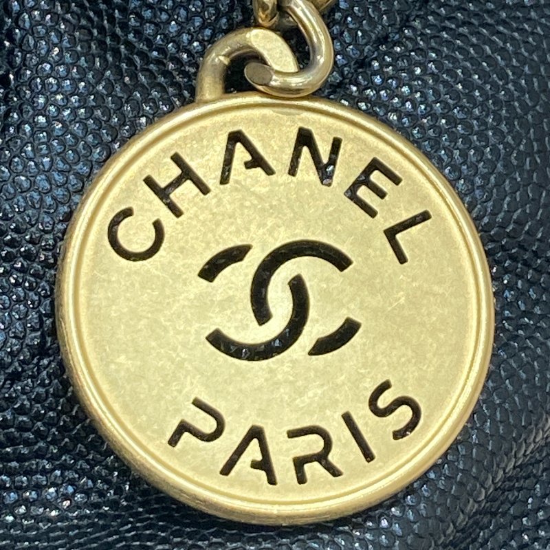 CHANEL 香奈兒 22MINI BAG 流浪包 荔枝牛皮 黑色 金釦-14