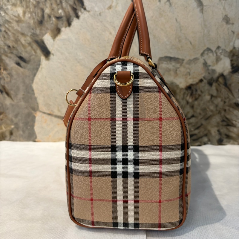 Burberry 格紋帆布兩用波士頓-3