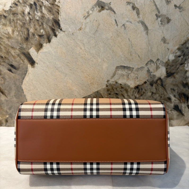 Burberry 格紋帆布兩用波士頓-4