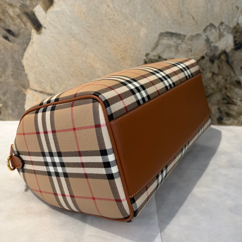 Burberry 格紋帆布兩用波士頓-6