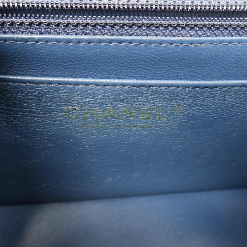 CHANEL 羊皮皮革Mini Classic 20金扣鏈帶肩背袋-5