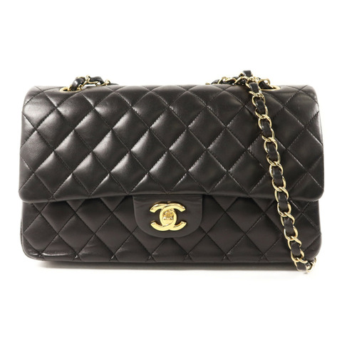 CHANEL 羊皮皮革Classic 25金扣鏈帶肩背袋
