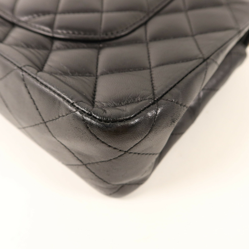 CHANEL 羊皮皮革Classic 25金扣鏈帶肩背袋-14