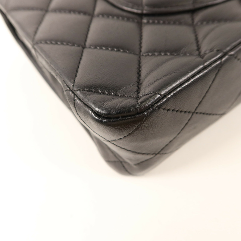 CHANEL 羊皮皮革Classic 25金扣鏈帶肩背袋-15