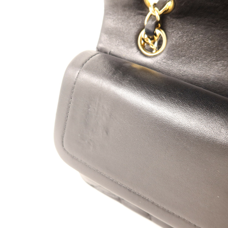 CHANEL 羊皮皮革Classic 25金扣鏈帶肩背袋-20