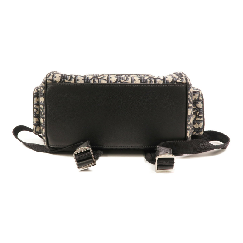 Dior 帆布Saddle Backpack銀扣背包-3