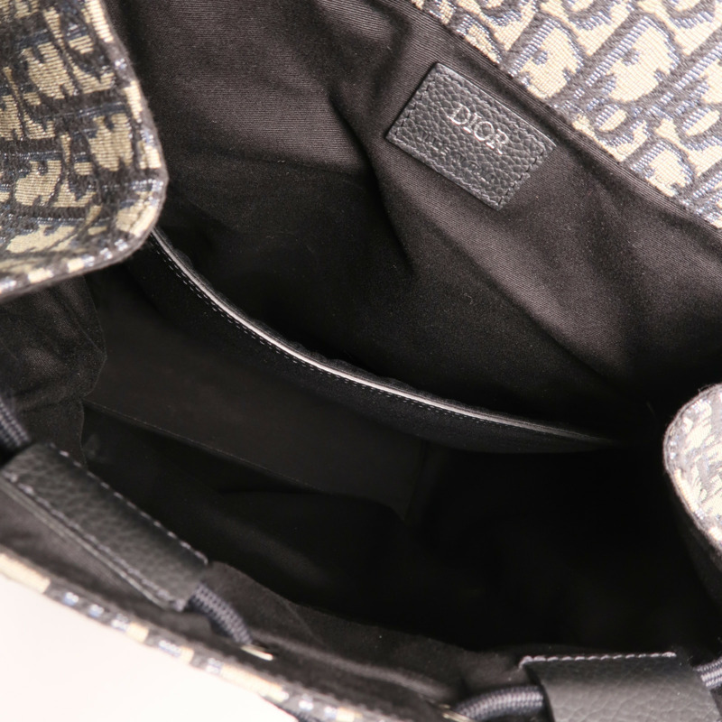 Dior 帆布Saddle Backpack銀扣背包-4