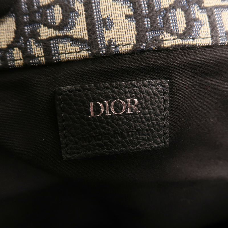 Dior 帆布Saddle Backpack銀扣背包-5