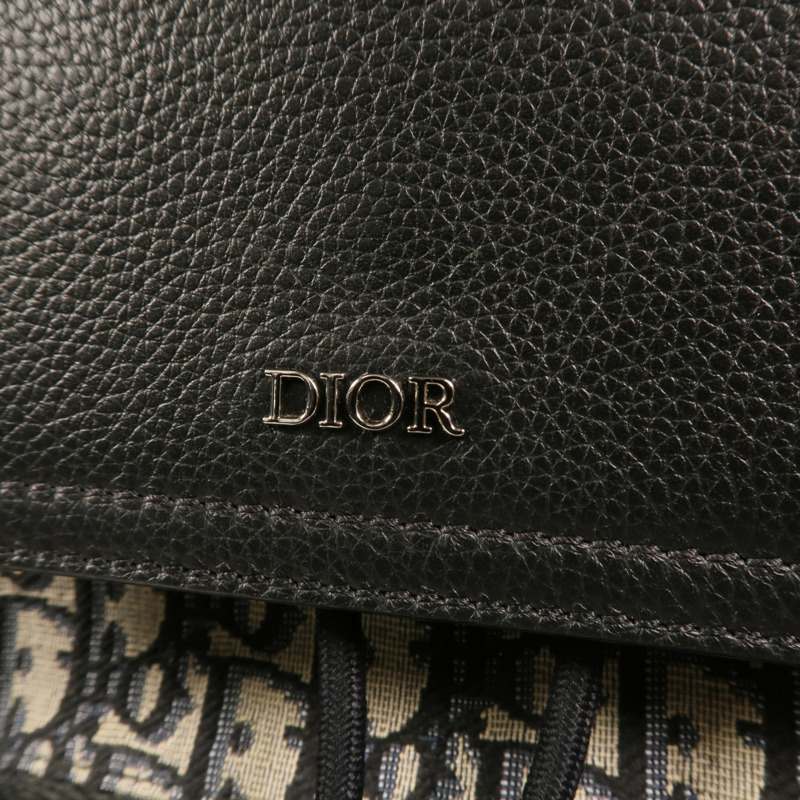 Dior 帆布Saddle Backpack銀扣背包-8