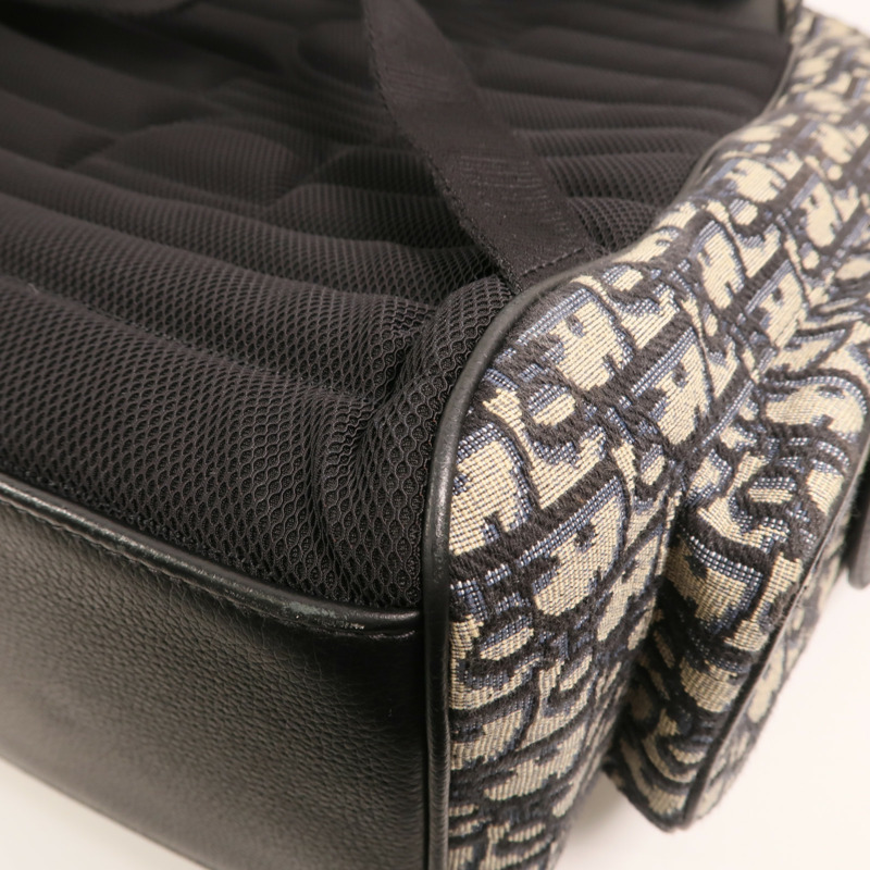 Dior 帆布Saddle Backpack銀扣背包-12