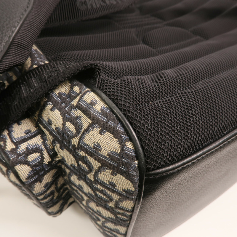 Dior 帆布Saddle Backpack銀扣背包-13