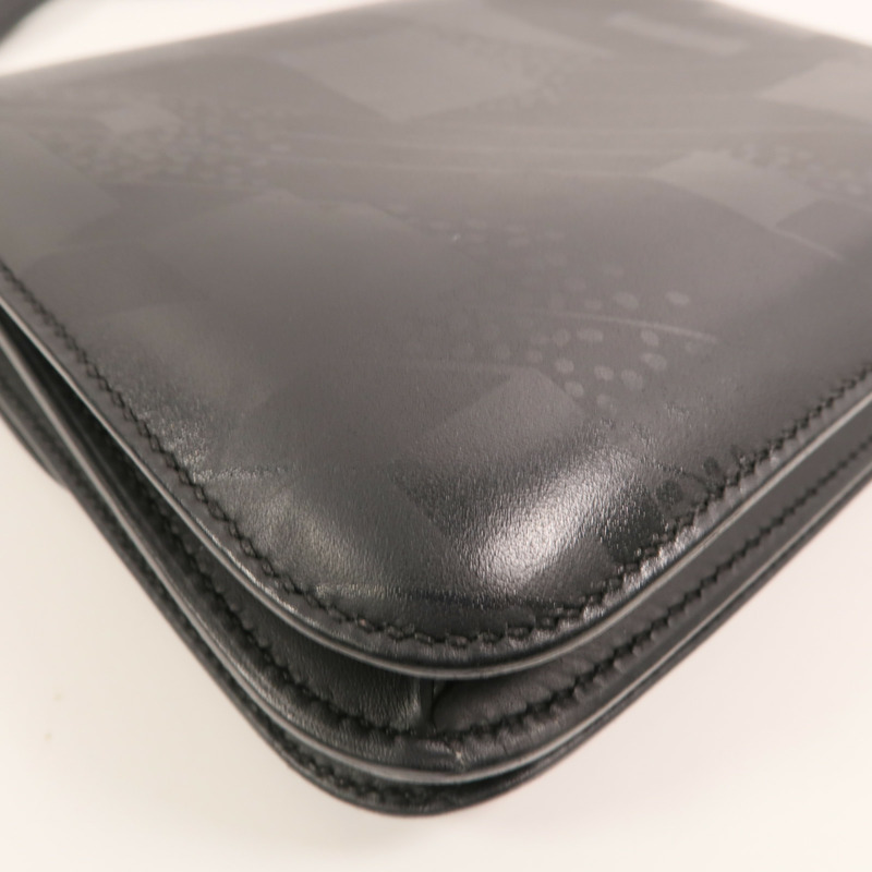 HERMES Sombrero皮革Constance On A Summer Night銀扣肩背袋Noir-14