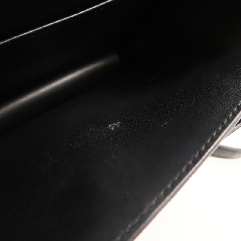 HERMES Sombrero皮革Constance On A Summer Night銀扣肩背袋Noir-15