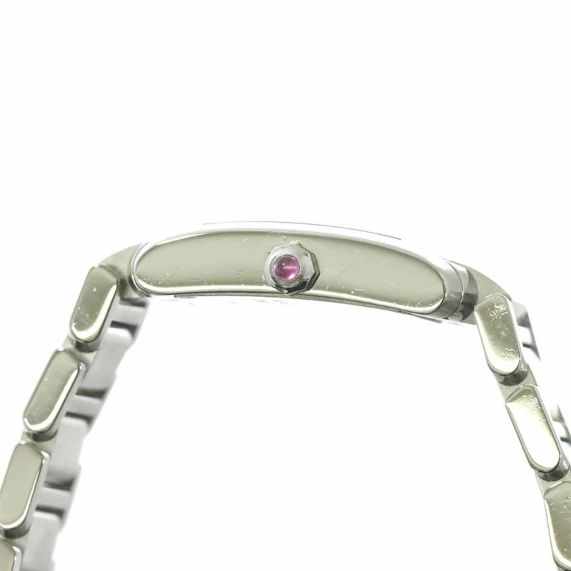 卡地亞 Tank Française SM W51028Q3 女士粉紅貝殼石英腕錶-3