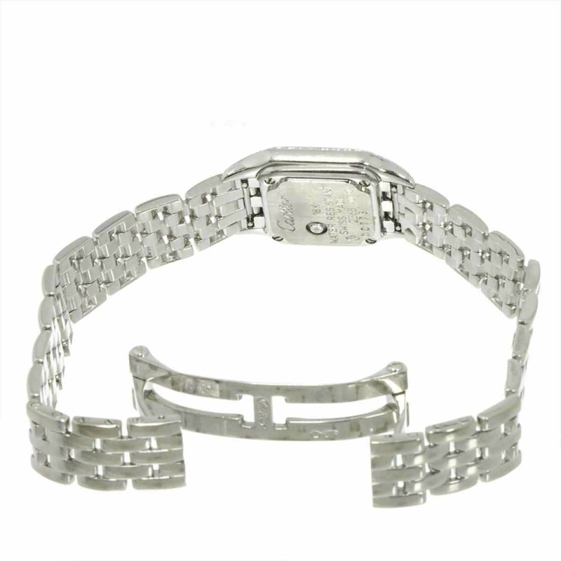 卡地亞迷你獵豹系列 WF3244F3 女士腕錶，鑲鑽錶圈，18K 玫瑰金/白金錶殼，實心金石英機芯-3