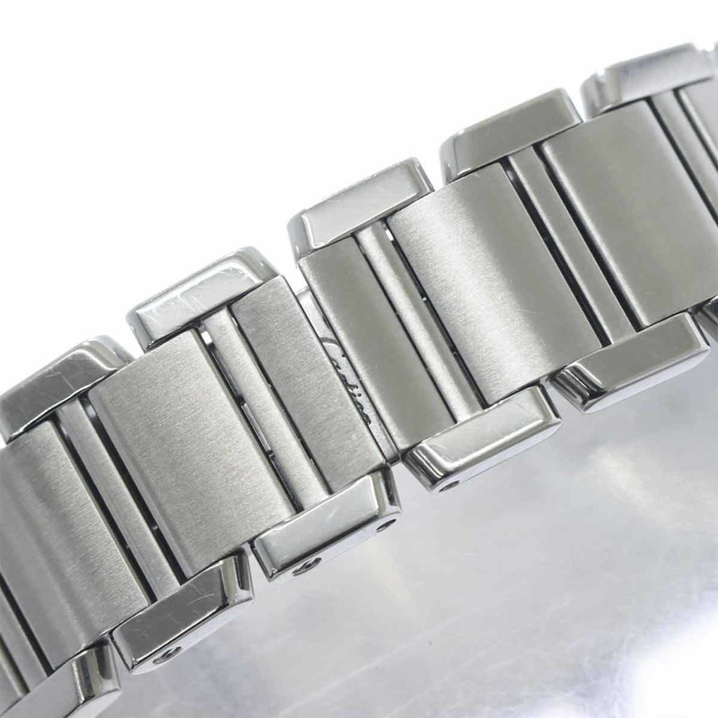 卡地亞 Tank Française SM W51008Q3 女士象牙石英腕錶-5