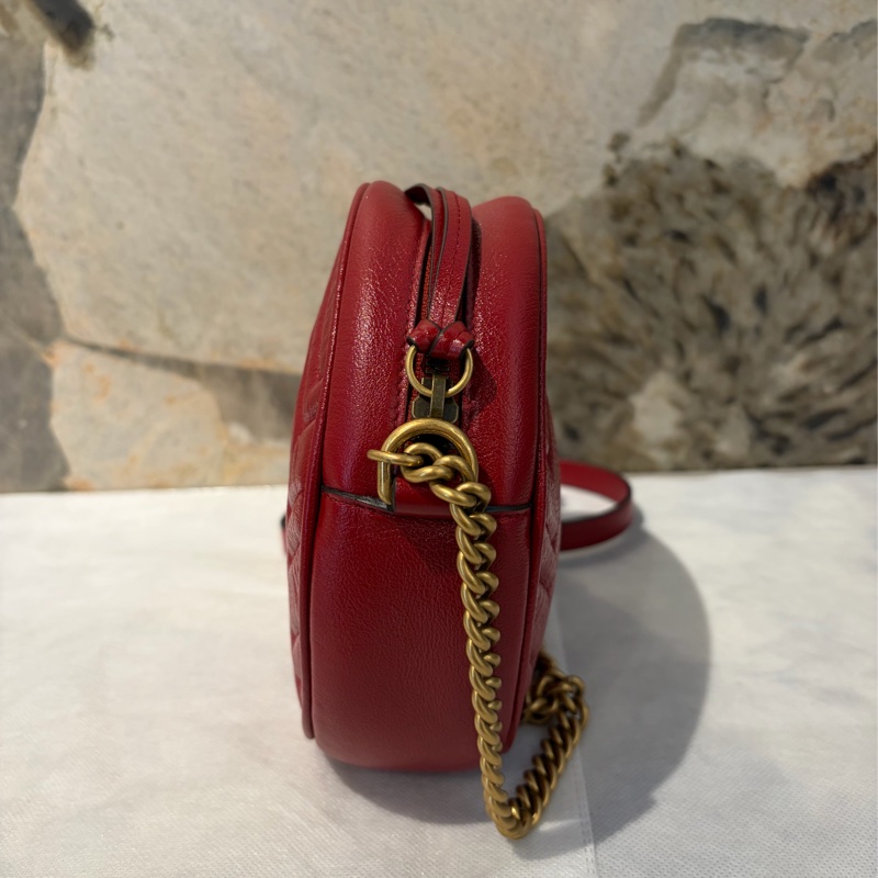 GUCCI MARMONT紅圓餅包-3