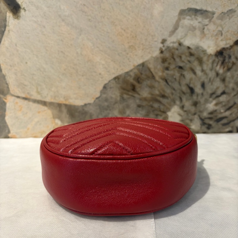 GUCCI MARMONT紅圓餅包-5